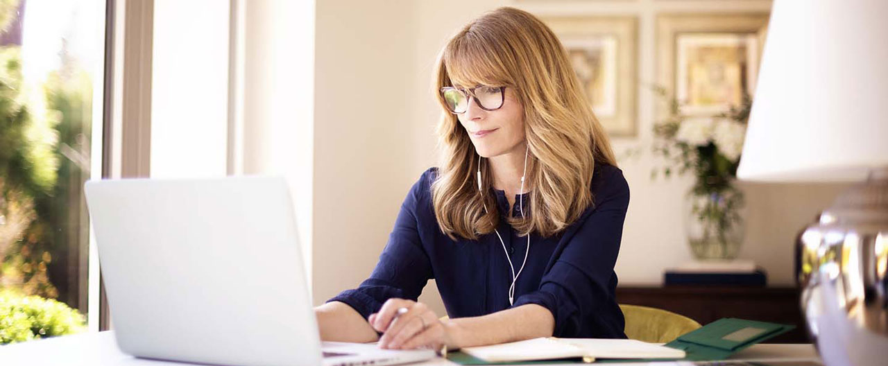 woman working