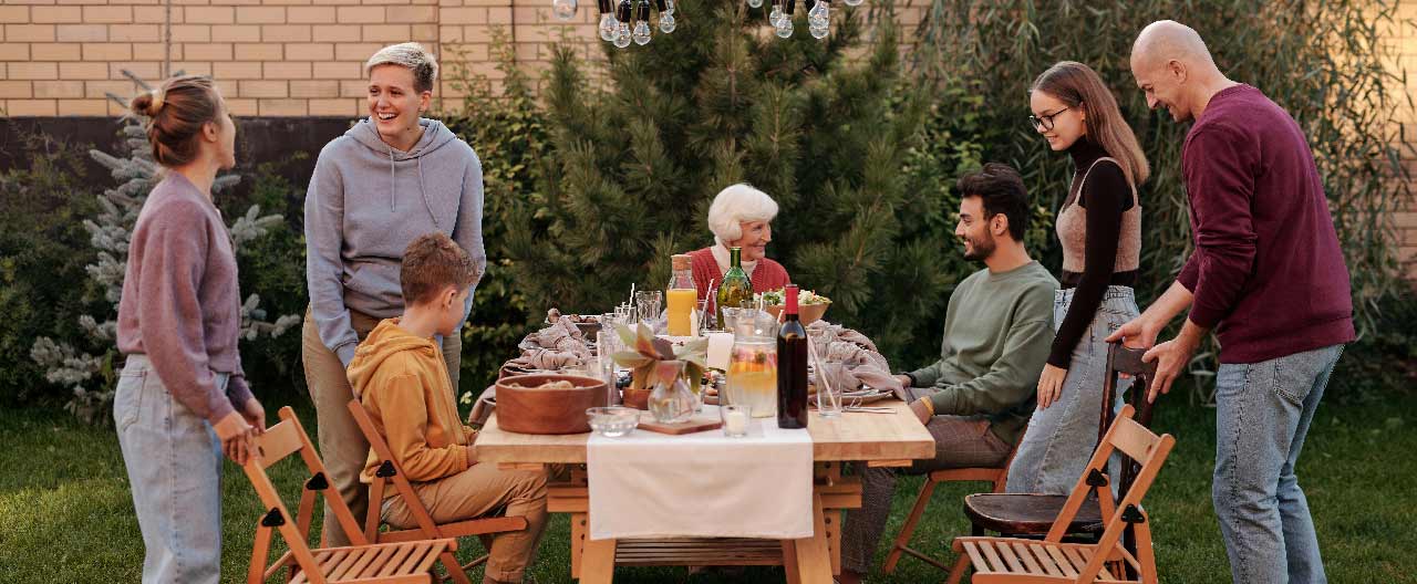 family gathering picnic