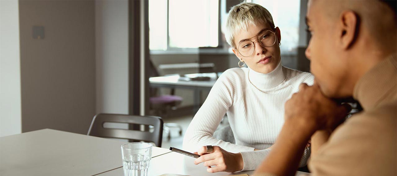 female business consultant in office