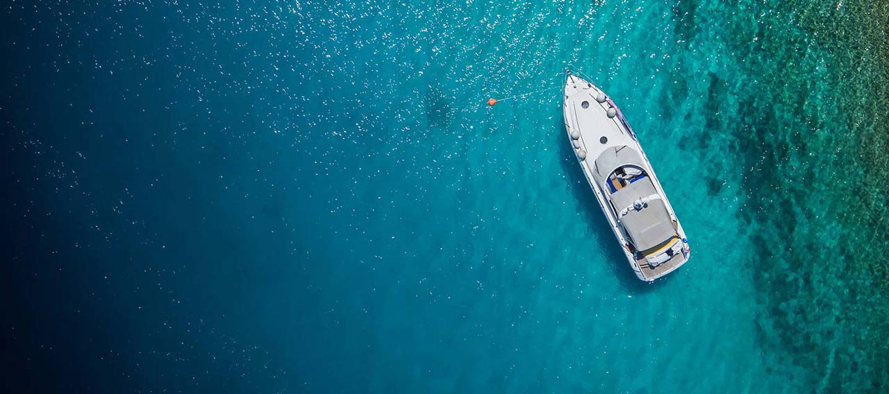 a boat on the ocean