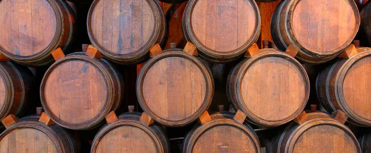 wine barrels