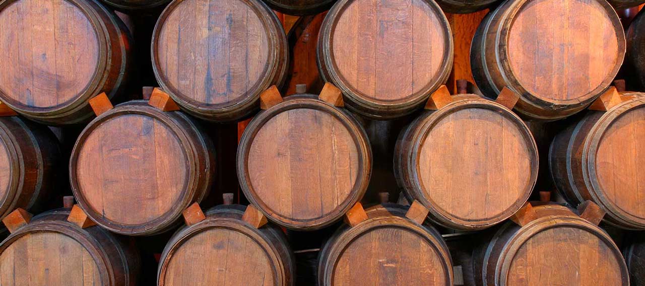 wine barrels