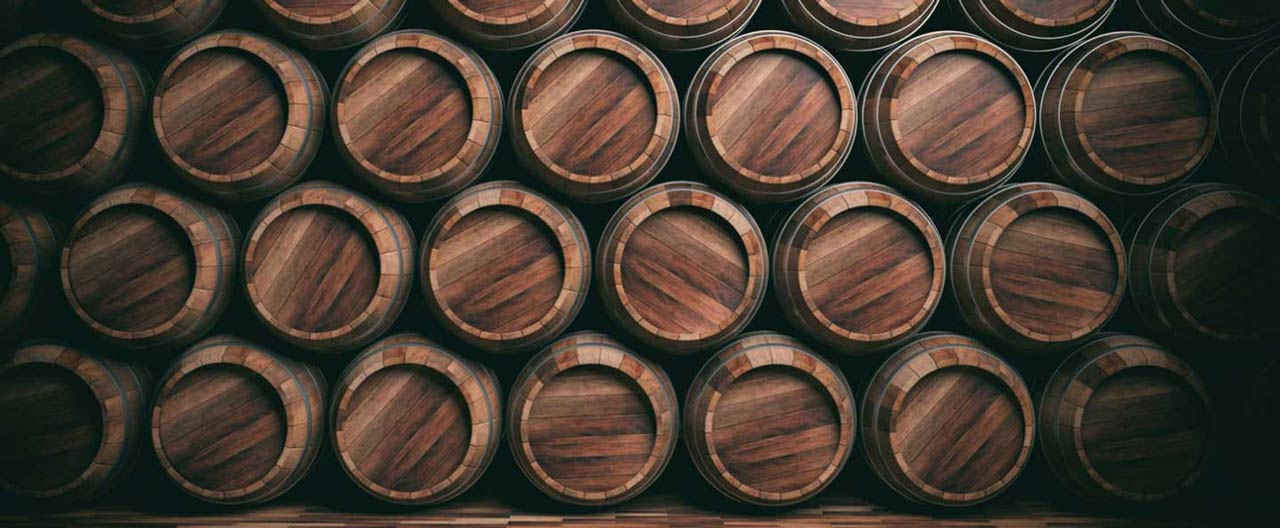 wine barrels